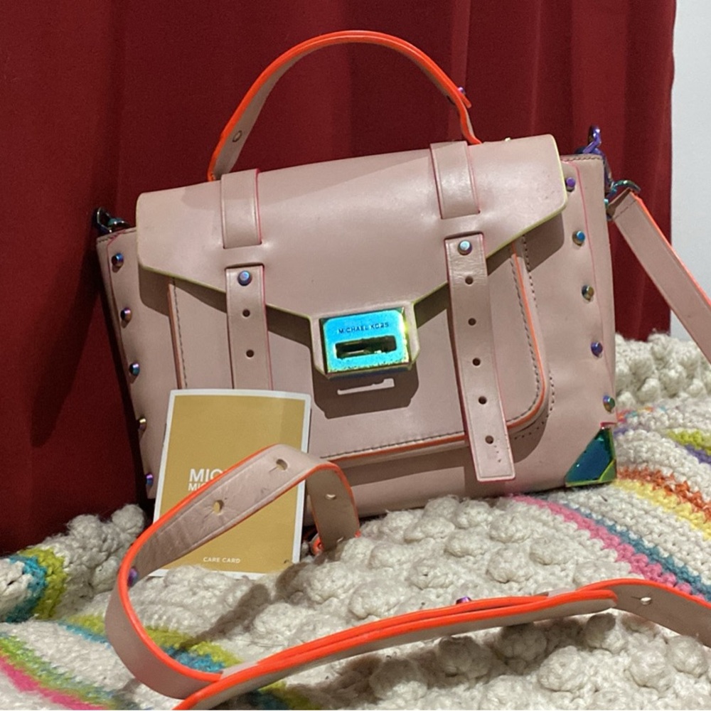 Michael Kors Pink and Orange Satchel